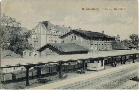 Dworzec w okresie I wojny wiatowej.